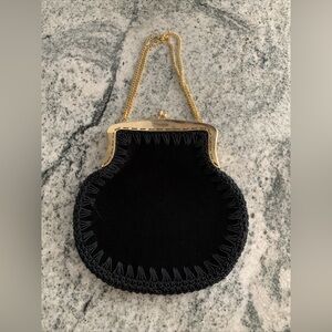 Vintage MCM Black Velvet  Purse. -RARE-
